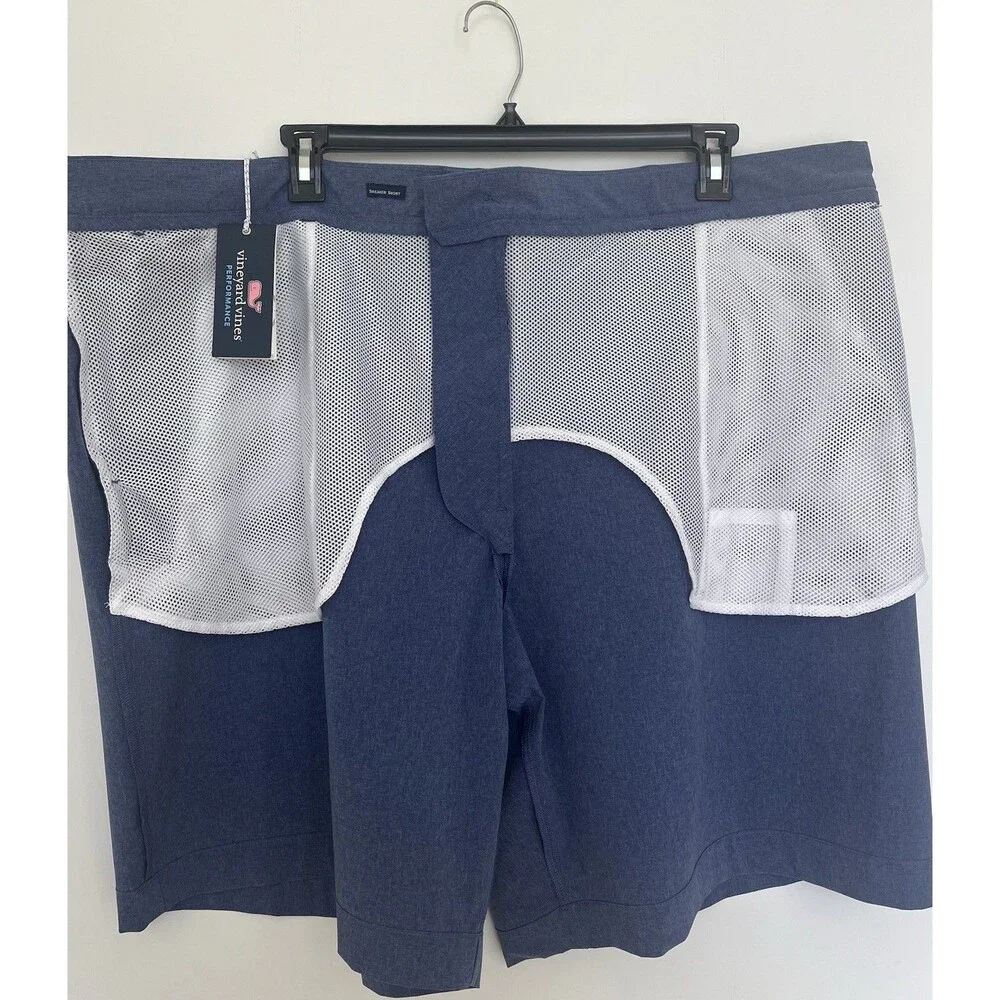 NEW Vineyard Vines Performance Breaker Shorts, Regatta Bay Blue, Size 50XB – NWT